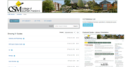 Desktop Screenshot of libguides.csmd.edu