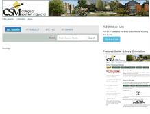 Tablet Screenshot of libguides.csmd.edu